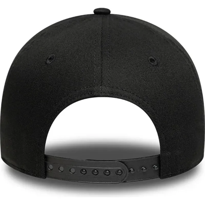 cappello-curvo-nero-snapback-dorado-e-frame-metallic-outline-dei-new-york-yankees-mlb-di-new-era