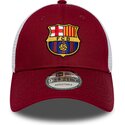 cappello-curvo-rosso-cinghia-regolabile-9forty-league-dei-fc-barcelona-laliga-di-new-era