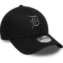 cappello-curvo-nero-cinghia-regolabile-9forty-league-essential-dei-detroit-tigers-mlb-di-new-era