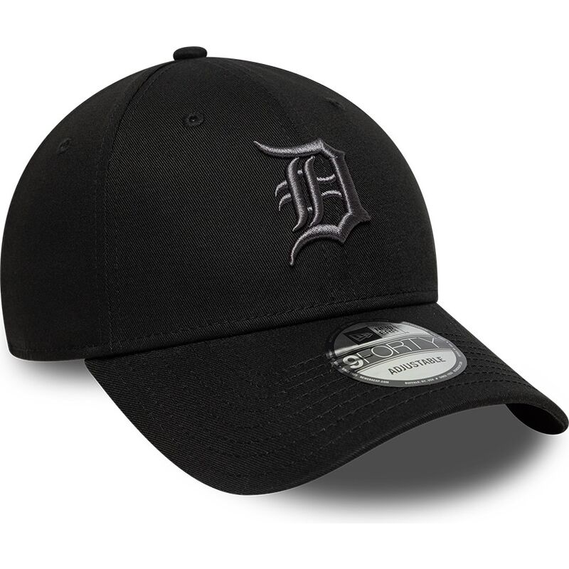 cappello-curvo-nero-cinghia-regolabile-9forty-league-essential-dei-detroit-tigers-mlb-di-new-era