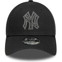 casquette-courbee-grise-ajustable-9forty-metallic-outline-new-york-yankees-mlb-new-era