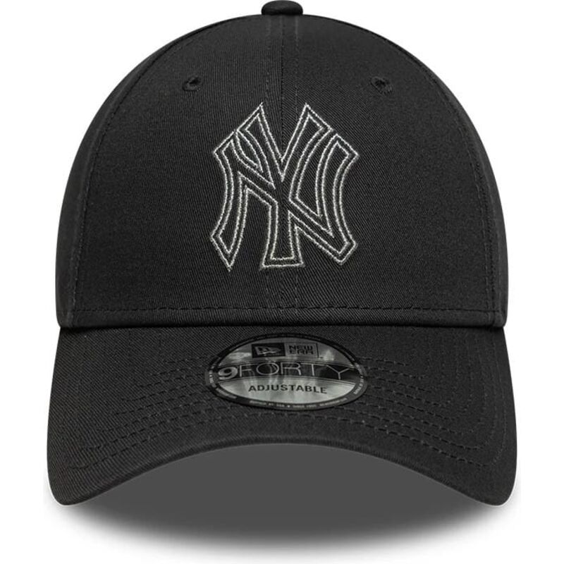 cappello-curvo-grigio-cinghia-regolabile-9forty-metallic-outline-dei-new-york-yankees-mlb-di-new-era cappello-curvo-grigio-cinghia-regolabile-9forty-metallic-outline-dei-new-york-yankees-mlb-di-new-era