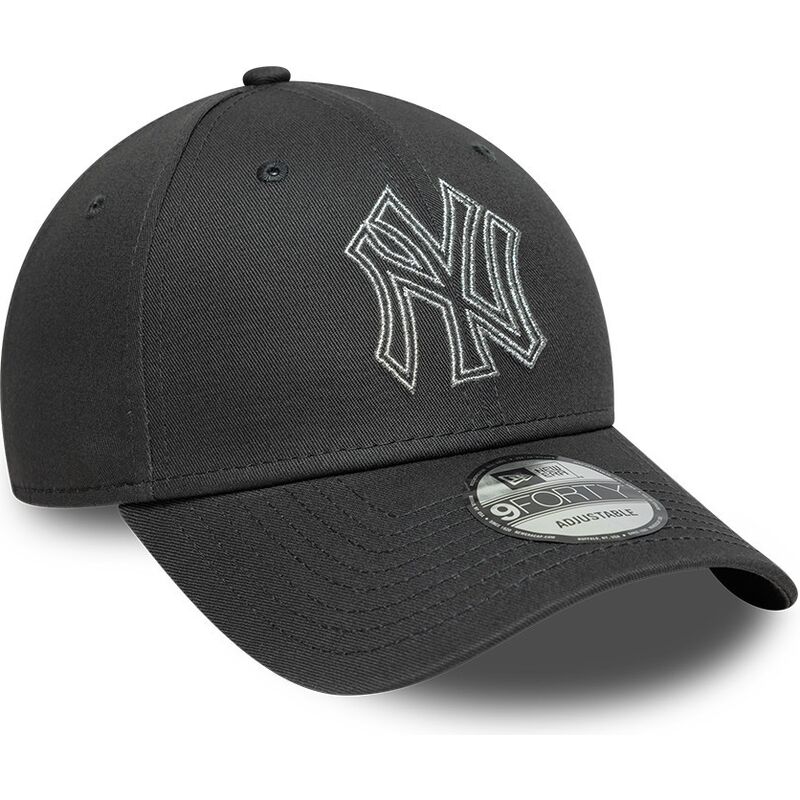 casquette-courbee-grise-ajustable-9forty-metallic-outline-new-york-yankees-mlb-new-era