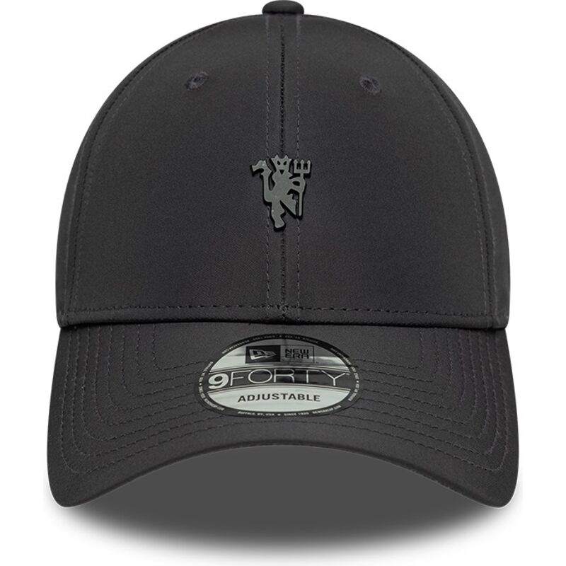 cappello-curvo-grigio-cinghia-regolabile-9forty-metal-dei-manchester-united-football-club-premier-league-di-new-era