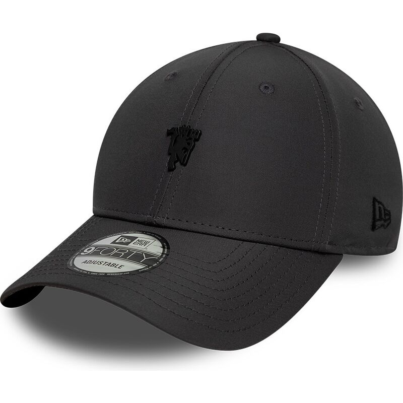 cappello-curvo-grigio-cinghia-regolabile-9forty-metal-dei-manchester-united-football-club-premier-league-di-new-era