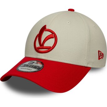 Casquette courbée rouge et beige ajustable 9FORTY...