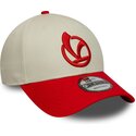 mutzen-gebogen-rot-verstellbares-band-9forty-contrast-visor-vespa-piaggio-von-new-era