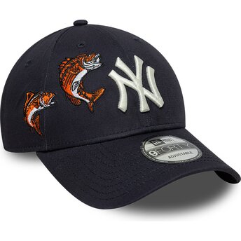 Mützen gebogen marineblau verstellbares band 9FORTY Outdoor Icon der New York Yankees MLB von New Era