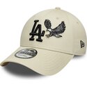cappello-curvo-beige-cinghia-regolabile-9forty-outdoor-icon-dei-los-angeles-dodgers-mlb-di-new-era