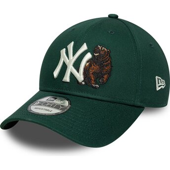 Mützen gebogen grün verstellbares band 9FORTY Outdoor Icon der New York Yankees MLB von New Era