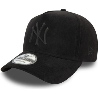 Cappello curvo nero snapback E Frame Faux Suede dei New...