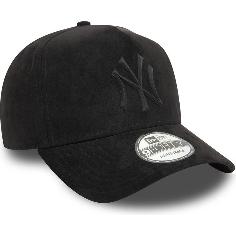 casquette-courbee-noire-snapback-avec-logo-noir-e-frame-faux-suede-new-york-yankees-mlb-new-era casquette-courbee-noire-snapback-avec-logo-noir-e-frame-faux-suede-new-york-yankees-mlb-new-era