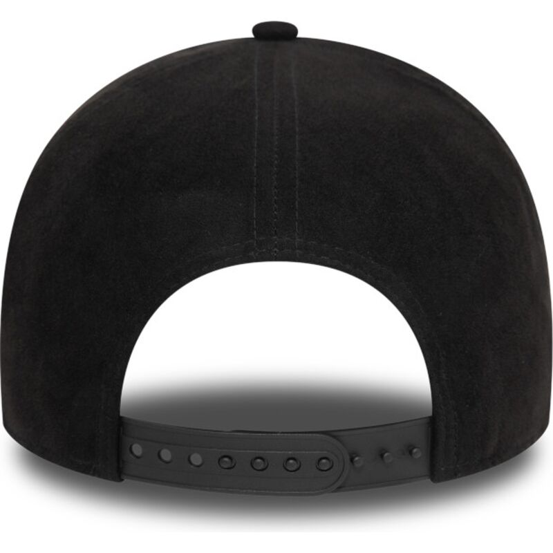 cappello-curvo-nero-snapback-e-frame-faux-suede-dei-new-york-yankees-mlb-di-new-era