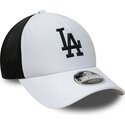 mutzen-gebogen-weiss-snapback-9forty-apex-sporty-der-los-angeles-dodgers-mlb-von-new-era