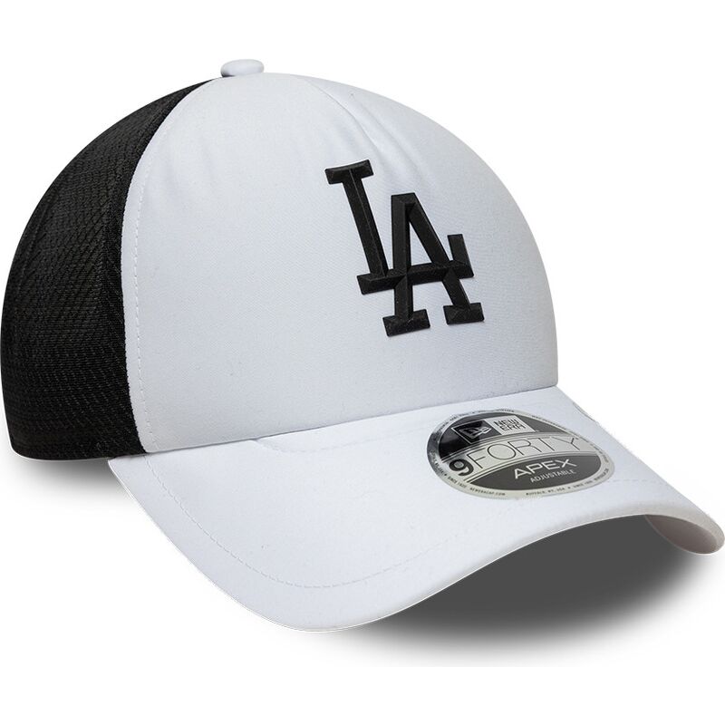 cappello-curvo-bianco-snapback-9forty-apex-sporty-dei-los-angeles-dodgers-mlb-di-new-era