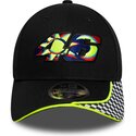 cappello-curvo-nero-cinghia-regolabile-9forty-m-crown-check-dei-valentino-rossi-vr46-motogp-di-new-era
