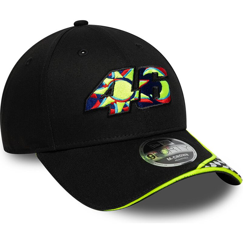 mutzen-gebogen-schwarz-verstellbares-band-9forty-m-crown-check-der-valentino-rossi-vr46-motogp-von-new-era mutzen-gebogen-schwarz-verstellbares-band-9forty-m-crown-check-der-valentino-rossi-vr46-motogp-von-new-era