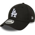 cappello-curvo-nero-snapback-9forty-m-crown-dei-los-angeles-dodgers-mlb-di-new-era
