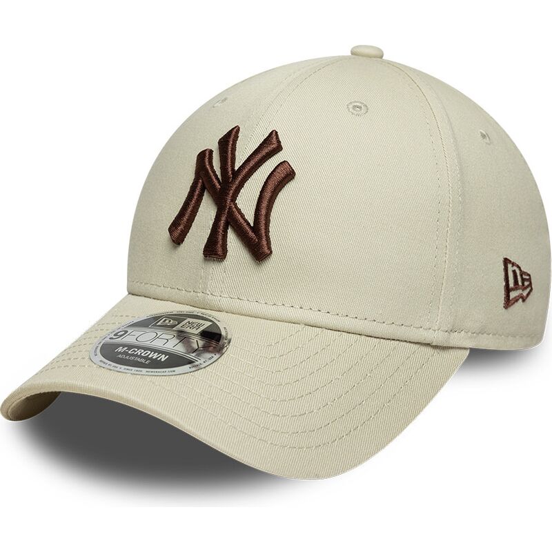 cappello-curvo-beige-snapback-9forty-m-crown-dei-new-york-yankees-mlb-di-new-era