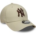 cappello-curvo-beige-snapback-9forty-m-crown-dei-new-york-yankees-mlb-di-new-era