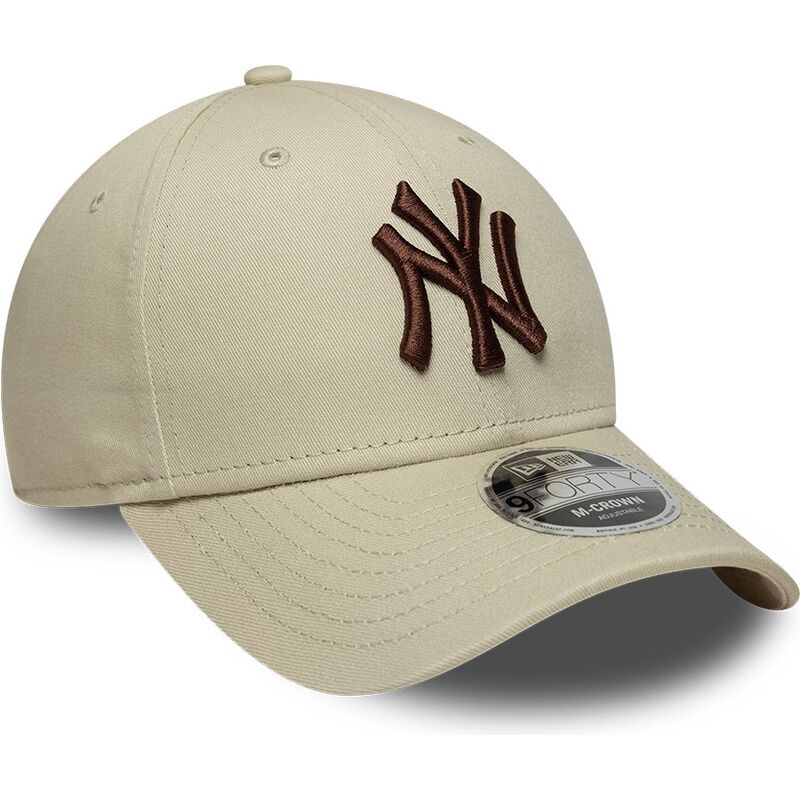 cappello-curvo-beige-snapback-9forty-m-crown-dei-new-york-yankees-mlb-di-new-era