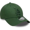 casquette-courbee-verte-snapback-avec-logo-vert-9forty-m-crown-los-angeles-dodgers-mlb-new-era