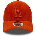 cappello-curvo-arancia-cinghia-regolabile-9forty-m-crown-cord-dei-los-angeles-dodgers-mlb-di-new-era