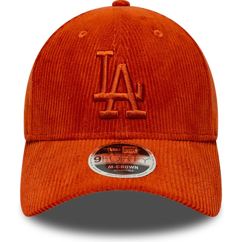 cappello-curvo-arancia-cinghia-regolabile-9forty-m-crown-cord-dei-los-angeles-dodgers-mlb-di-new-era cappello-curvo-arancia-cinghia-regolabile-9forty-m-crown-cord-dei-los-angeles-dodgers-mlb-di-new-era