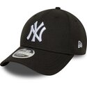 cappello-curvo-nero-snapback-9forty-m-crown-dei-new-york-yankees-mlb-di-new-era