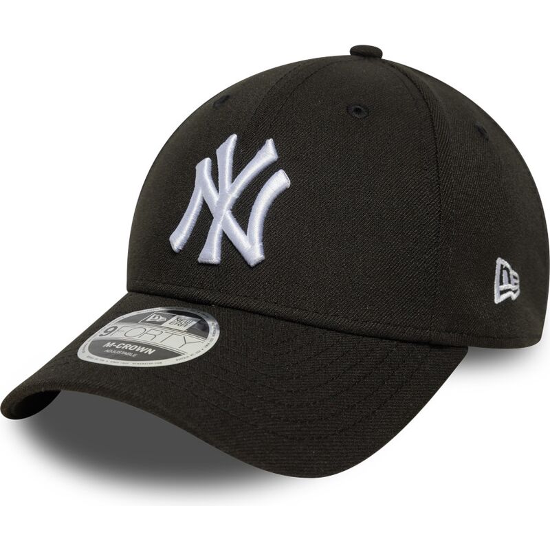 cappello-curvo-nero-snapback-9forty-m-crown-dei-new-york-yankees-mlb-di-new-era