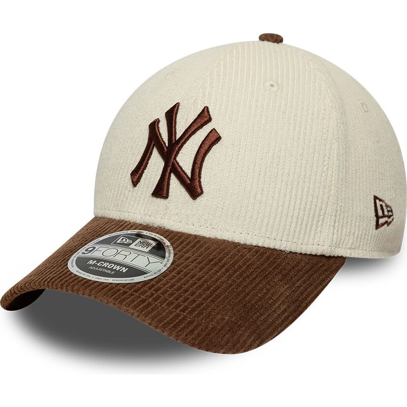 mutzen-gebogen-braun-verstellbares-band-9forty-m-crown-cord-der-new-york-yankees-mlb-von-new-era mutzen-gebogen-braun-verstellbares-band-9forty-m-crown-cord-der-new-york-yankees-mlb-von-new-era