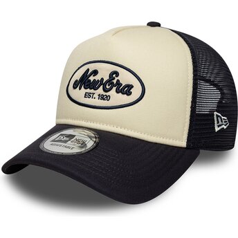 Mützen gebogen marineblau snapback A Frame Oval Foam Patch von New Era