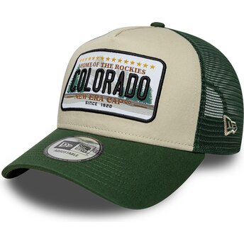 Cappello curvo verde snapback A Frame License Plate dei Colorado di New Era