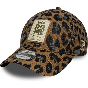 Cappello curvo leopardato cinghia regolabile 9FORTY dei Racing Bulls F1 Team Formula 1 di New Era