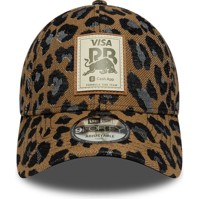 cappello-curvo-leopardato-cinghia-regolabile-9forty-dei-racing-bulls-f1-team-formula-1-di-new-era