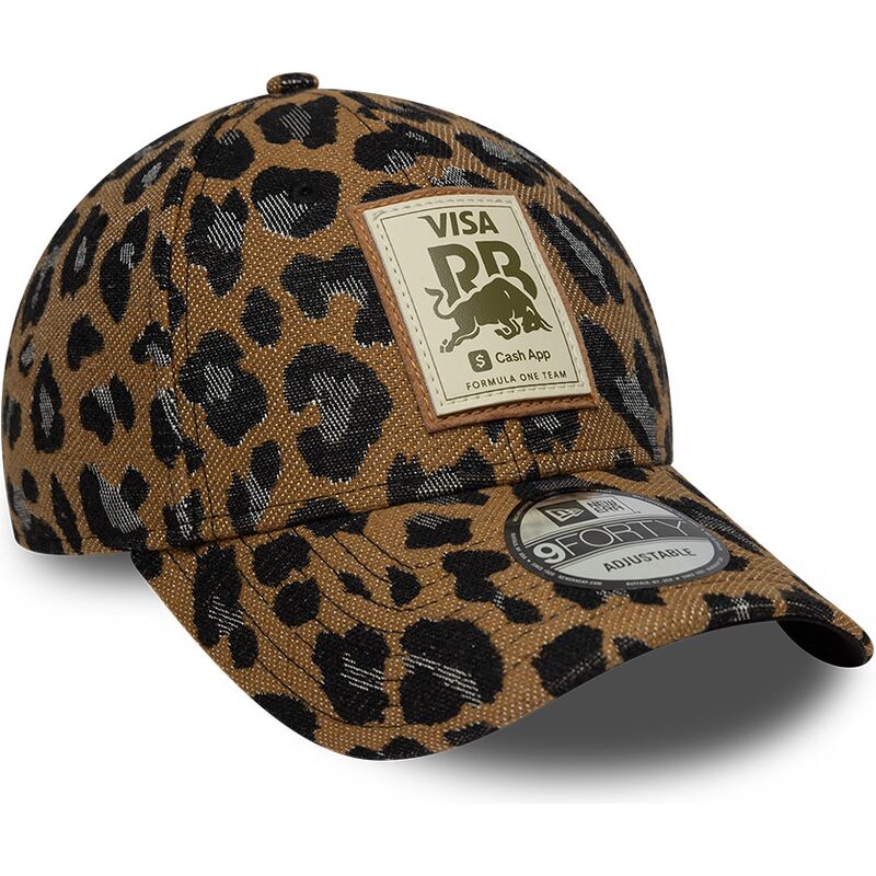 mutzen-gebogen-leopard-verstellbares-band-9forty-der-racing-bulls-f1-team-formula-1-von-new-era