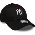 casquette-courbee-noire-ajustable-pour-femme-9forty-flower-icon-new-york-yankees-mlb-new-era