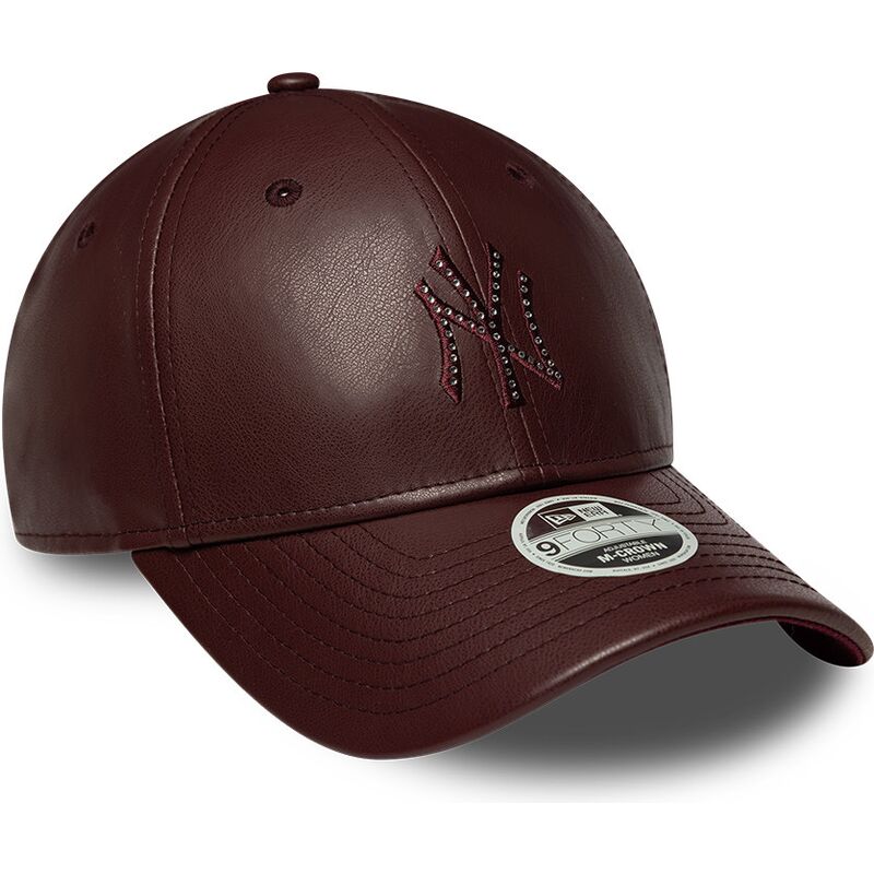 casquette-courbee-marron-snapback-pour-femme-9forty-m-crown-pu-diamante-new-york-yankees-mlb-new-era casquette-courbee-marron-snapback-pour-femme-9forty-m-crown-pu-diamante-new-york-yankees-mlb-new-era