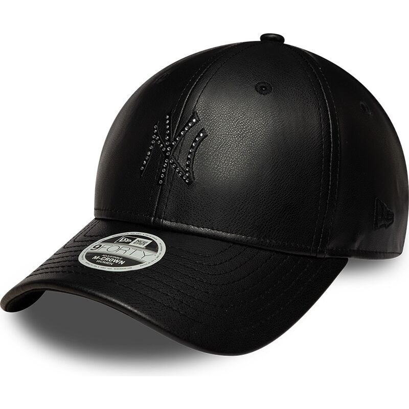 cappello-curvo-nero-snapback-9forty-m-crown-pu-diamante-dei-new-york-yankees-mlb-di-new-era cappello-curvo-nero-snapback-9forty-m-crown-pu-diamante-dei-new-york-yankees-mlb-di-new-era