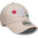 cappello-curvo-rosa-cinghia-regolabile-per-bambino-9forty-food-icon-cupcake-dei-new-york-yankees-mlb-di-new-era
