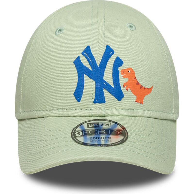 cappello-curvo-verde-cinghia-regolabile-per-bambino-9forty-dino-icon-dei-new-york-yankees-mlb-di-new-era
