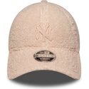 mutzen-gebogen-rosa-snapback-fur-kinder-rosa-9forty-m-crown-winter-borg-der-new-york-yankees-mlb-von-new-era