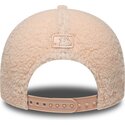 cappello-curvo-rosa-snapback-per-bambino-rosa-9forty-m-crown-winter-borg-dei-new-york-yankees-mlb-di-new-era