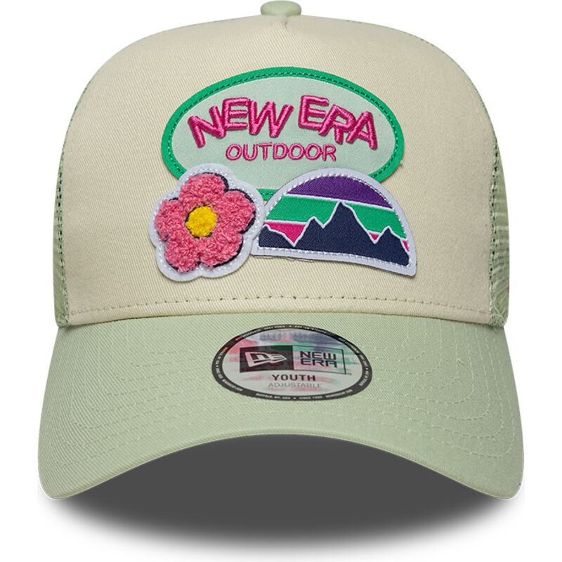 mutzen-gebogen-grun-snapback-fur-kinder-a-frame-outdoor-von-new-era mutzen-gebogen-grun-snapback-fur-kinder-a-frame-outdoor-von-new-era