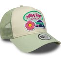mutzen-gebogen-grun-snapback-fur-kinder-a-frame-outdoor-von-new-era