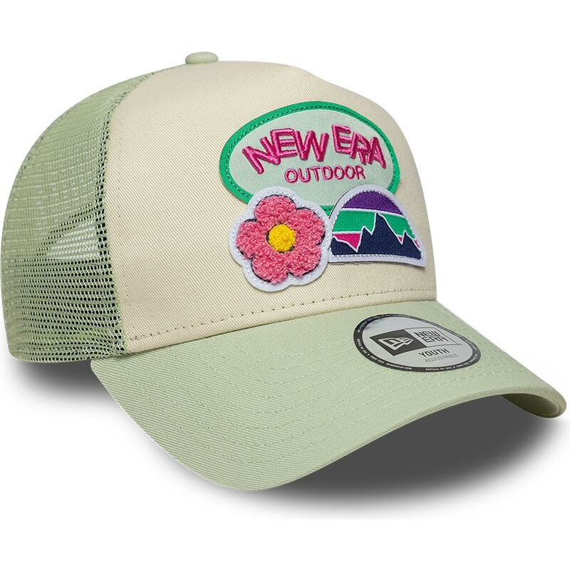 mutzen-gebogen-grun-snapback-fur-kinder-a-frame-outdoor-von-new-era mutzen-gebogen-grun-snapback-fur-kinder-a-frame-outdoor-von-new-era
