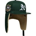cappello-piatto-verde-aderente-59fifty-dogear-world-series-dei-oakland-athletics-mlb-di-new-era