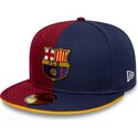 cappello-piatto-multicolore-aderente-59fifty-9fifty-poly-dei-fc-barcelona-laliga-di-new-era