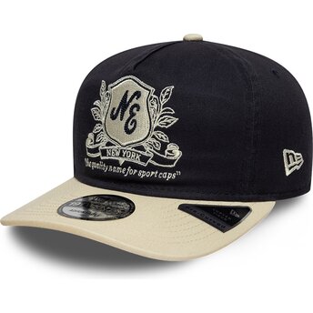 Cappello curvo blu marino cinghia regolabile 19TWENTY Washed Graphic di New Era