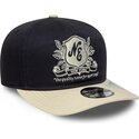 cappello-curvo-blu-marino-cinghia-regolabile-19twenty-washed-graphic-di-new-era